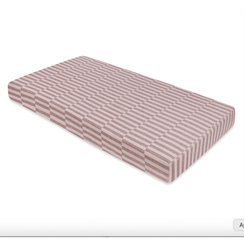 Standard Crib- Babyletto Crib Sheet in GOTS Certified Organic Muslin Cotton- Maroon Stripe