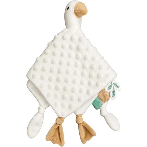 Goose Loveys Baby Security Blanket, 13.8 x 13.8 Inch Soft Plush