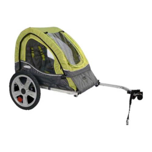 InStep Sync Kids Bike Trailer, Single Seat, Green Gray