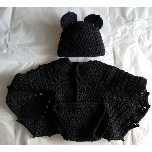 Baby Bat Halloween Costume Pattern - Bat Hat - Bat Costume - Baby Halloween Costume - Newborn-3 months - Bat Costume - Bat Wings