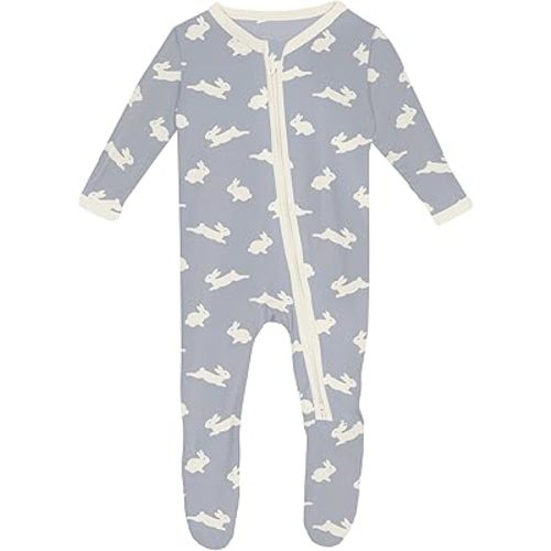 KicKee Easter Footie with Zipper, Select Colors, Perfect Onesie for Boy or Girl, Baby Clothes