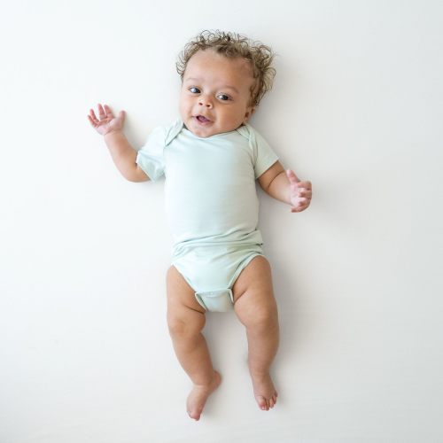 KYTE BABY Short Sleeve Unisex Baby Bodysuits, Rayon Made From Bamboo Material