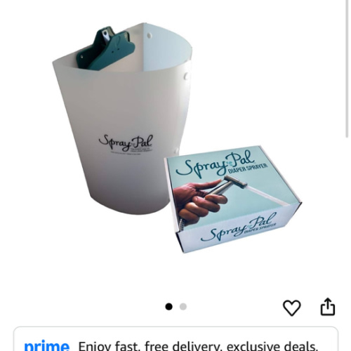 Premium Cloth Diaper Cleaning Kit – Patented Splatter Shield Made in USA + High Pressure Sprayer. Best Starter Bundle for Mess-Free Diaper Spray Cleanup.