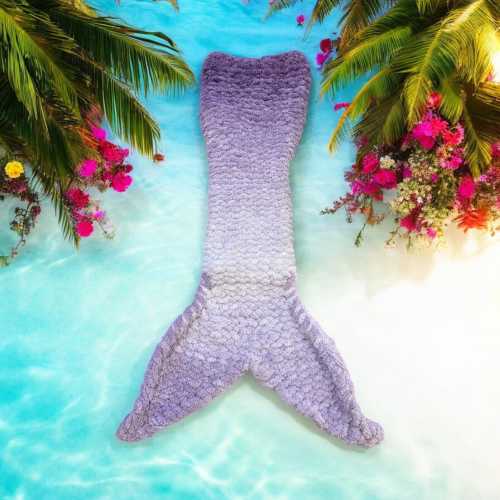 Chunky Knit Mermaid Sleeping Bag Tutorial | Finger Knitting Instructions | Sizes 0-6 Months to XL Adult | Video & Written Guide Included