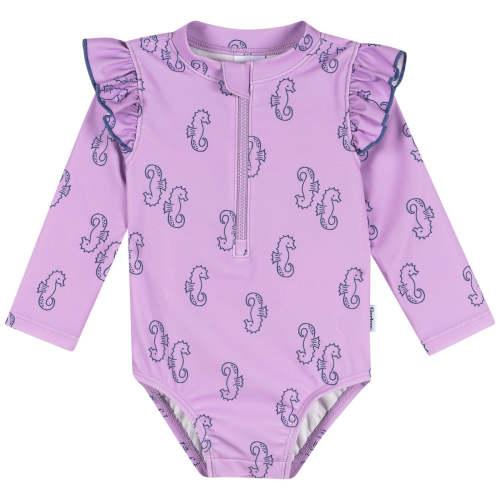 Baby Girls Purple Seahorses Rashguard Suit – Gerber Childrenswear