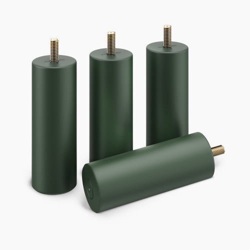 babyletto Gelato Crib and Dresser Feet Pack - Forest Green