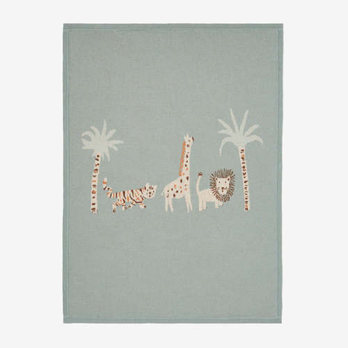 Safari Lion Knit Baby Blanket | Elegant Baby