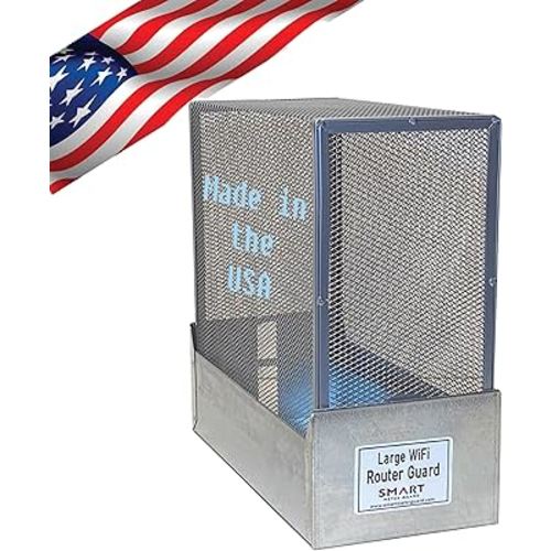 Large WiFi Router Guard Cover (Made in The US!) Blocks About 90% of The EMF Your Router emits so You can Still use The Router While reducoing EMF Exposure
