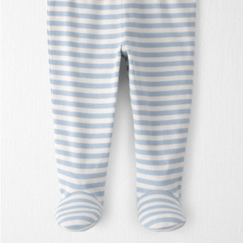 Baby Organic Cotton Footed Pants in Stripes - Little Planet | Carter's