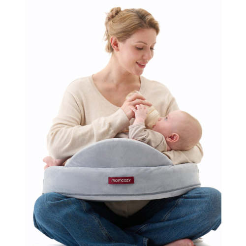 Ergonomic Nursing Pillow for Breastfeeding, Memory Foam Support - Momcozy