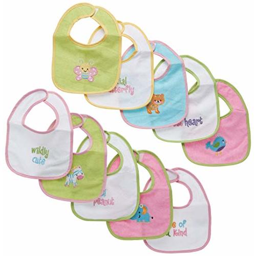 Neat Solutions Water Resistant Bib Set, 10 count, Girl