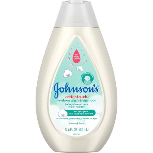 Johnson's Baby Comfort Touch Newborn Baby Wash & Shampoo, 13.6 fl oz