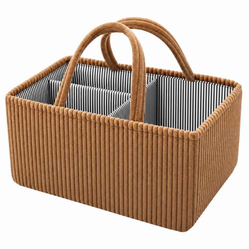 Baby Diaper Caddy Organizer for Changing Table Nursery Storage Basket for Newborn Essential
