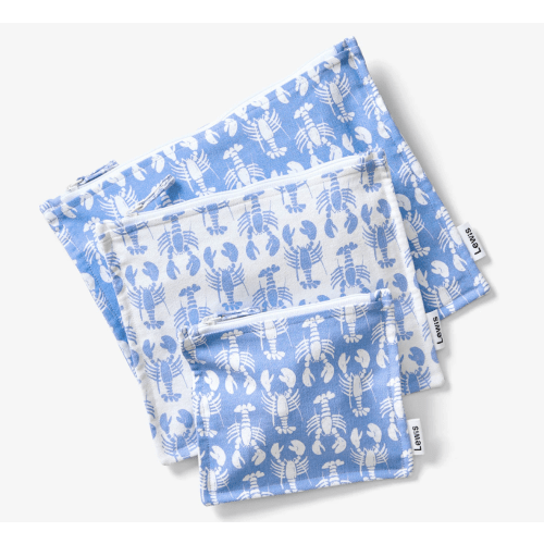 Zip Pouch Set - Lobster | Pacific