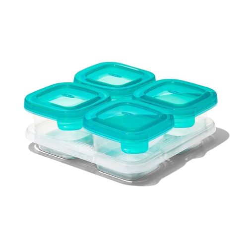 OXO Tot Silicone Baby Food Storage Container, Set of Four, 4oz Containers
