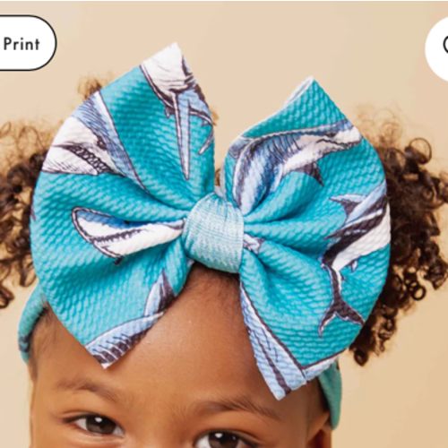 Shark Week™ Jaws & Effect Biggie Bow