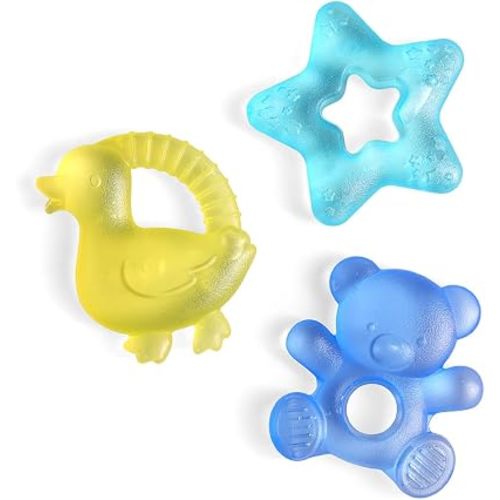 Itzy Ritzy Water-Filled Teethers for Teething Relief, Set of 3 (Bear)