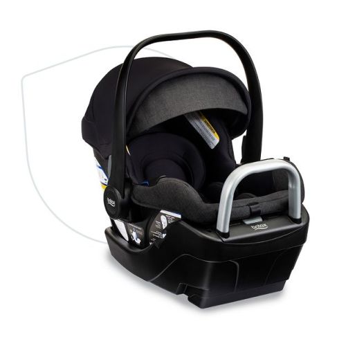 Britax Willow S Rear Facing Infant Car Seat, Alpine Base with ClickTight - Raven Black