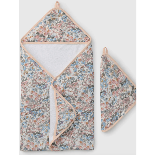 Hooded Towel Set - English Garden