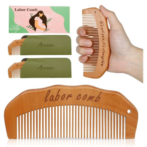 Arrozon 2 Pack Labor Comb Pregnancy Must Haves Labor and Delivery Essentials Birthing Comb Hospital Bag Essentials Pregnant Gifts
