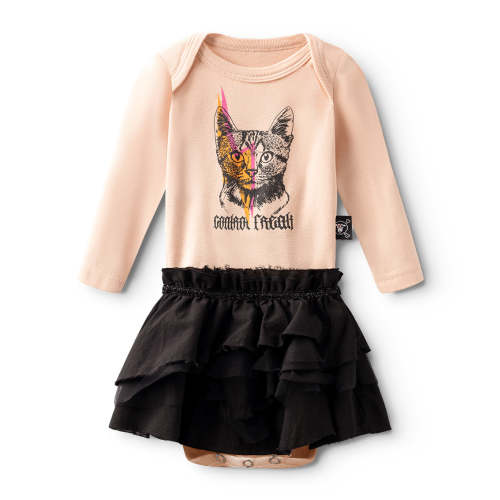 cool cat onesie skirt