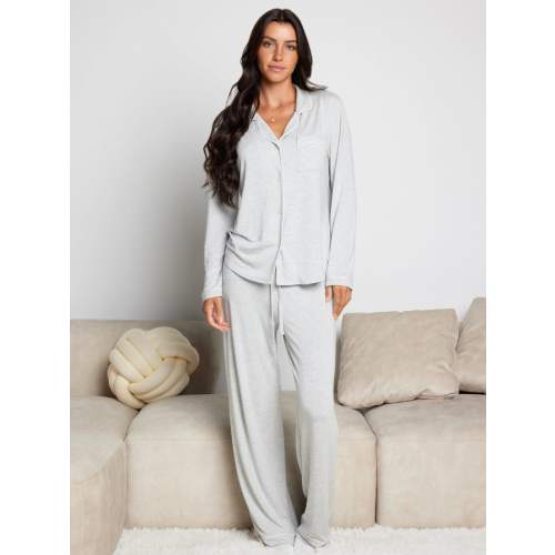 Luna Lounge Long Sleeve Pajama Set | Cozy Matching PJ Set | Comfrt