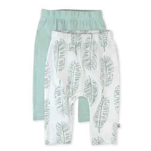 HonestBaby Unisex-Baby Multipack Harem Pants Roomy Fit Pull on Bottoms 100% Organic Cotton for Baby Boys, Girls