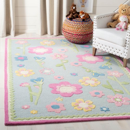5x7 SAFAVIEH Handmade Kids Tatianna Wool Rug
