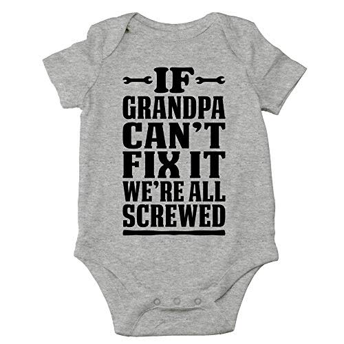 CBTwear If Grandpa Can't Fix It We're All Screwed Baby Bodysuit Cute Newborn Clothes Unisex Humor