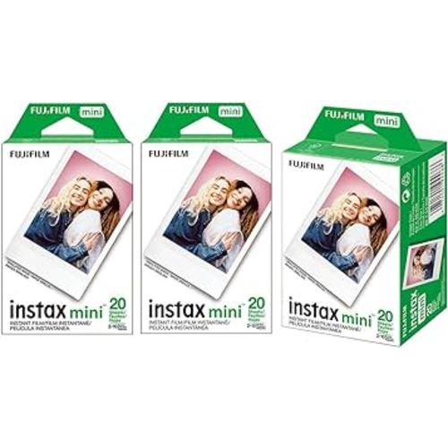 Fujifilm Instax Mini Instant Film (3 Twin Packs, 60 Total Pictures) for Instax Cameras