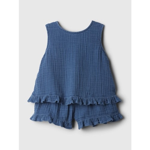 babyGap Ruffle Outfit Set in medium wash