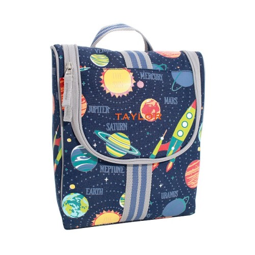 Mackenzie Navy Solar System Glow-in-the-Dark Toiletry Bag