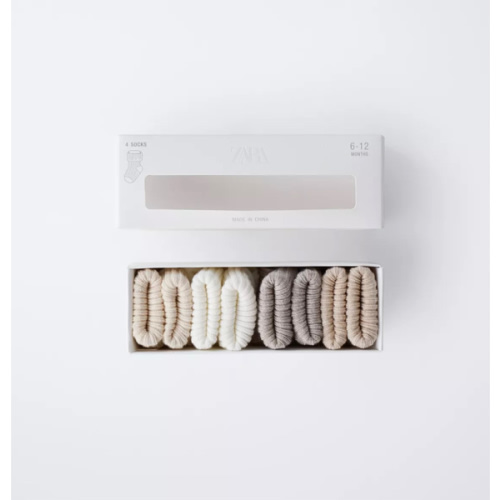 FOUR-PACK OF SOCKS WITH COLOR BOX - Light beige | ZARA United States