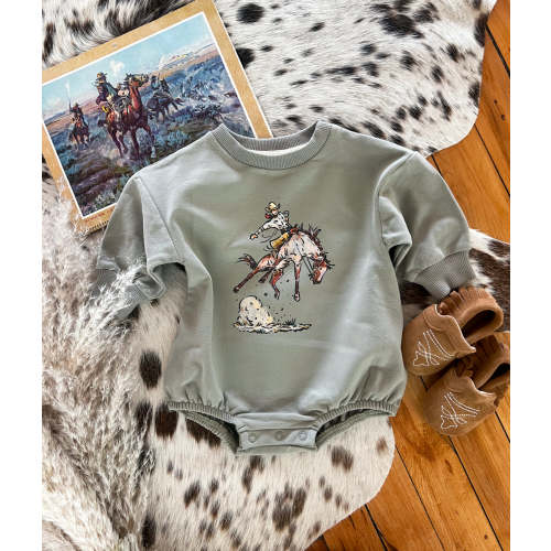 Cody Rank Roan Bubble Romper (light green) – theFRINGEDpineapple