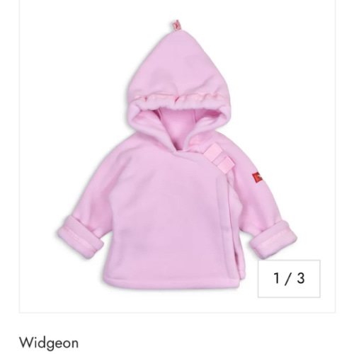 Hooded Fleece Jacket in Light Pink