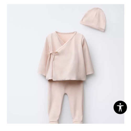 NEWBORN SET AND POUCH - Beige-pink | ZARA United States