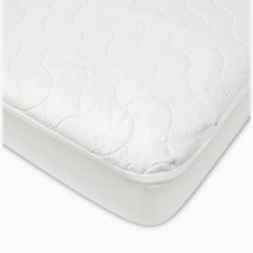 American Baby Fitted Waterproof Crib Mattress Pad Cover - White, 1 Pack