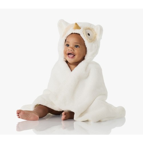 Faux Fur Animal Baby Hooded Towels