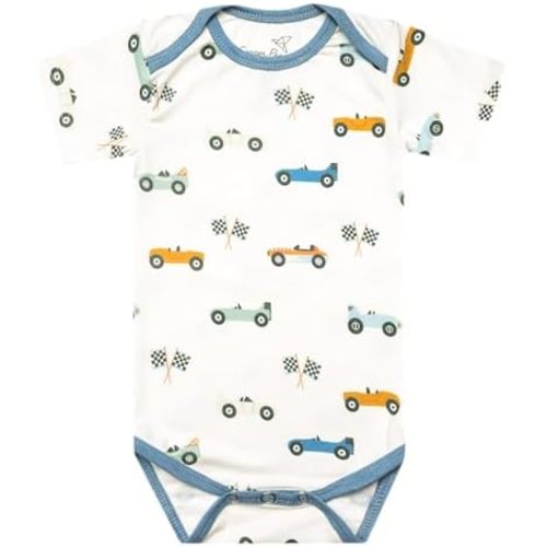 Copper Pearl, Short Sleeve Bodysuit, Strips