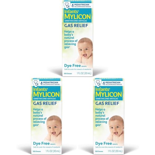MYLICON Gas Relief Drops for Infants & Babies, Dye Free Formula, 0.5 Fl Oz.