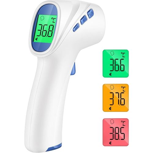 Non-Contact Forehead Thermometer for Adults and Kids, Digital Infrared Thermometer for Baby with 1s Instant Reading, High Accuracy, Fever Alarm and Memory Function
