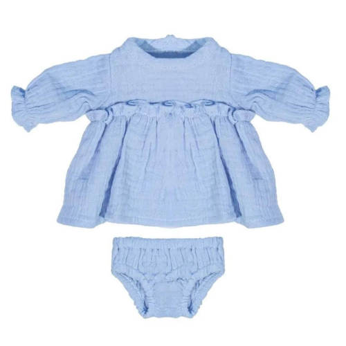 Blue Cotton Dress - 12"
