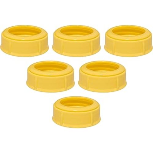 Replacement Collar Rings for Medela Baby Bottles 5oz & 8oz | 1 Count (Pack of 6) BPA Free | Compatible with Plastic & Glass Bottles | Mess Free No Leak or Spill