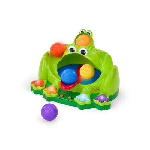 Bright Starts Poppin' Ball Frog Ball Play Toy, Unisex, Infant
