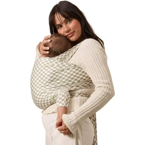 Newborn Wrap, Sage Chequer