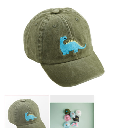 Dino Embroidered Toddler Hat | Mud Pie