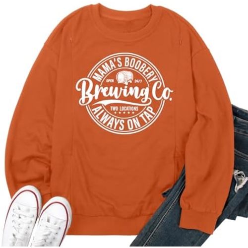 UNIQUEONE Women Nursing Sweatshirts for Breastfeeding - Friendly Zipper Maternity Sweater Long Sleeve Mama Pullover Tops