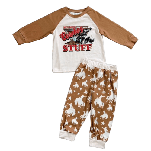 Cowboy Stuff Boys PJs, (0-18M)