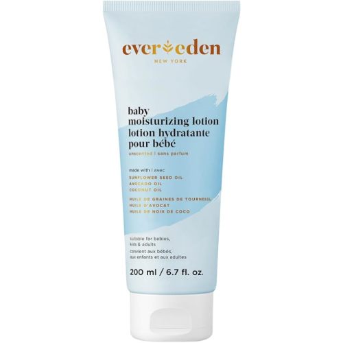 Evereden Moisturizing Baby Lotion for Newborn 6.7 oz. | Lightweight & Non-Greasy Toddler Lotion | Clean & Gentle Baby Care | Non-toxic & Fragrance Free