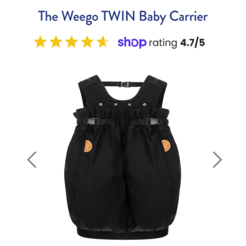 The Weego TWIN Baby Carrier